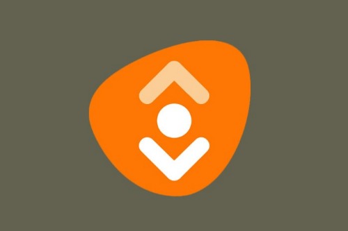 Logo bibliotheek met oranje